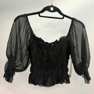 NWT Urban Outfitters Black Going Out Top